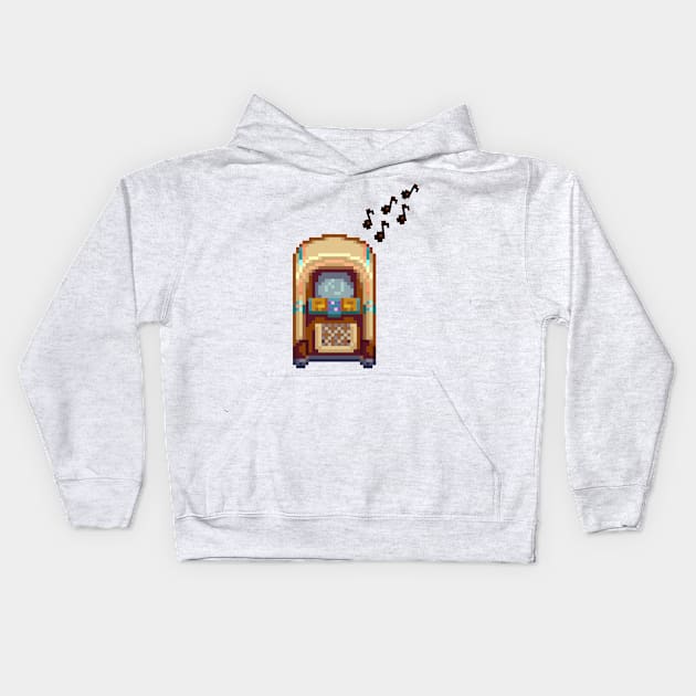 Stardew Valley Jukebox Kids Hoodie by r9440